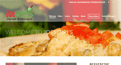 Desktop Screenshot of joeseppis.com