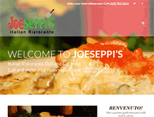 Tablet Screenshot of joeseppis.com